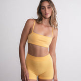 Strap Back Wool Bralet - Sorbet