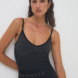 Tri Wool Bodysuit - Obsidian