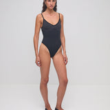 Tri Wool Bodysuit - Obsidian