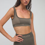 Classic Wool Bralet - Grove