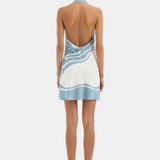 Lilou Halter Mini Dress - Liora Blue