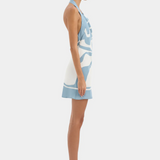Lilou Halter Mini Dress - Liora Blue