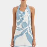 Lilou Halter Mini Dress - Liora Blue