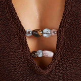 Adriana Beaded Swim - Metallic Chocolate