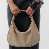 Suede Large Bon Bon Bag - Rock