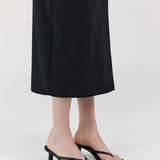 Woven Thong Heel - Black