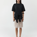 Fine Lace Skirt - Stone