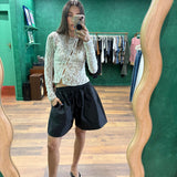 Asymmetric Lace Top - White