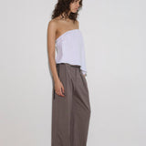 Belt Loop Pant - Grey Pink Stripe