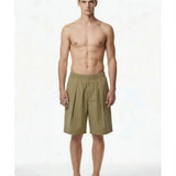 Oatmeal Pleated Front Short