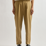 Dean One Tuck Pant - Beige