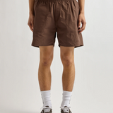 Talley Washed Swim Short - Dark Brown