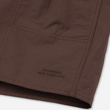 Talley Washed Swim Short - Dark Brown