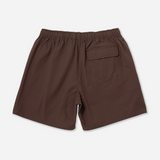 Talley Washed Swim Short - Dark Brown