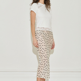 Lace Trimmed Baby Tee - White