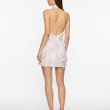 Back Wrap Mini Dress - Blossom Ice