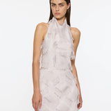 Back Wrap Mini Dress - Blossom Ice