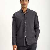 Folded Collar Shirt - Blacken