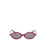 0MU04ZS Sunglasses - Opal Burgundy/Dark Grey