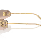 0MUA51S Sunglasses - Gold/Light Brown Mirror Bronze