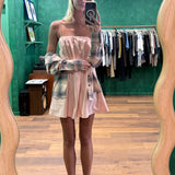 Voluminous Cami Mini Dress - Blush