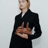 Brown Suede Mila Mini Tote