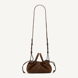 Brown Suede Mila Mini Tote