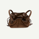 Brown Suede Mila Mini Tote