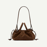 Brown Suede Mila Mini Tote