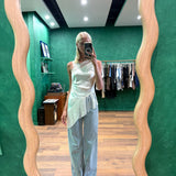 Deconstructed Fringe Top - Cream