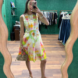 Silk Cotton Mini Tank Dress