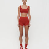 Classic Wool Micro Short - Crimson