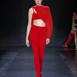 Classic Wool Legging - Crimson
