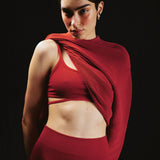 Classic Wool Legging - Crimson