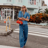 Denim Sailor Blouse - Starlet