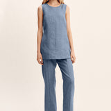 Thea Tunic - Steel Blue