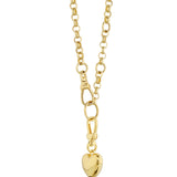 Puff Heart Necklace - Gold