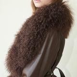 Betty Leather Jacket – Chocolate | PPeached