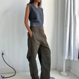 Elemental Merino Cashmere Vest - Charcoal