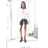 Silk Voile Top - White