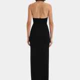 Solari Halter Twist Dress - Black