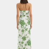 Gardella Strapless Midi Dress - Frisa Print