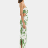 Gardella Strapless Midi Dress - Frisa Print