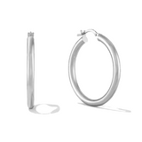 Classic Hoops - Silver
