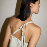 Button Strap Top - Pastel Pistachio