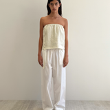 Button Strap Top - Pastel Pistachio