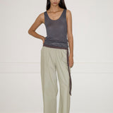 Ease Trouser - Pistachio Stripe