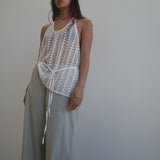 Ease Trouser - Pistachio Stripe