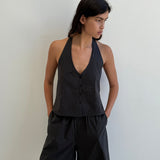 Waist Halter - Black Stripe