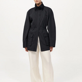 Paper Taffeta Parka - Black
